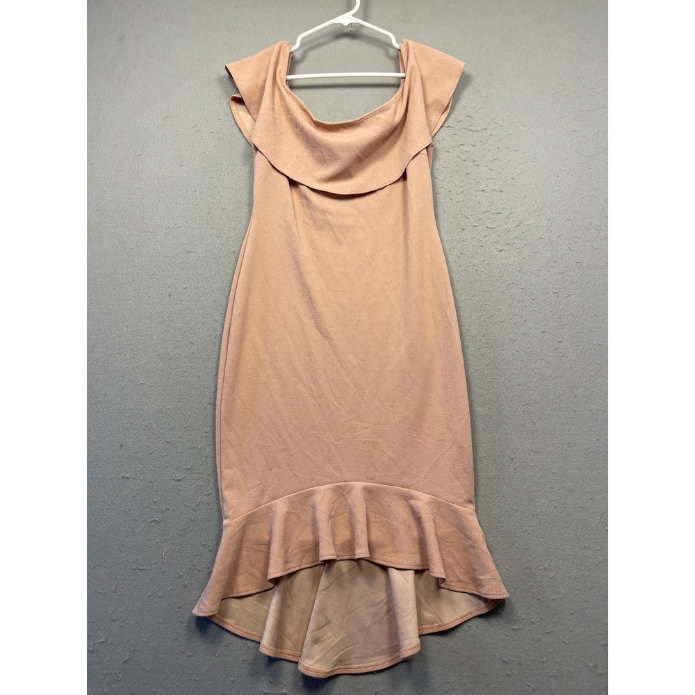 GUESS Dress Polyester Spandex Pink Medium Womens